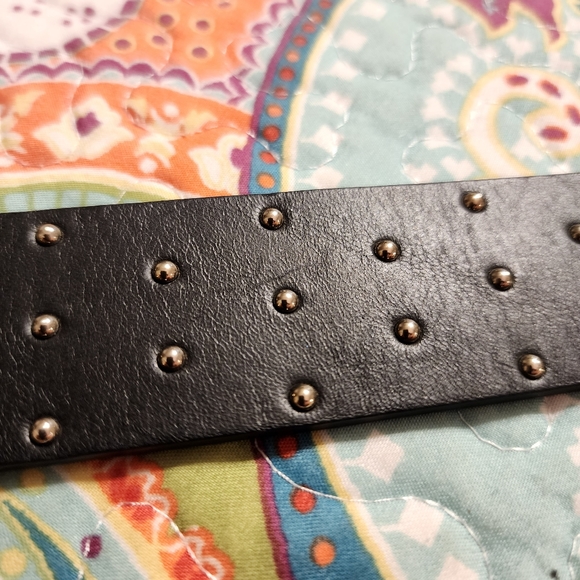 WORTH Genuine Leather Studded Belt Made in Italy | Size Large - Picture 7 of 14